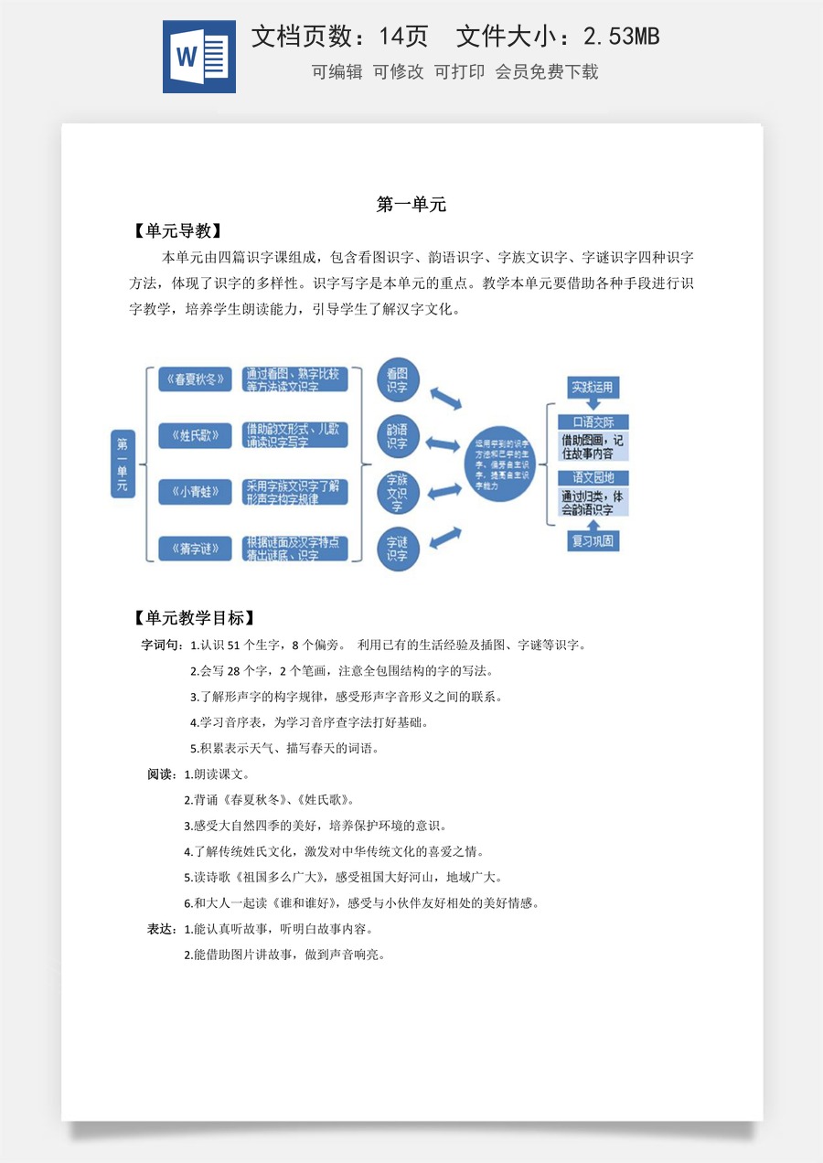 语文一年级下册教案第3版识字1 春夏秋冬 名师教案.docx